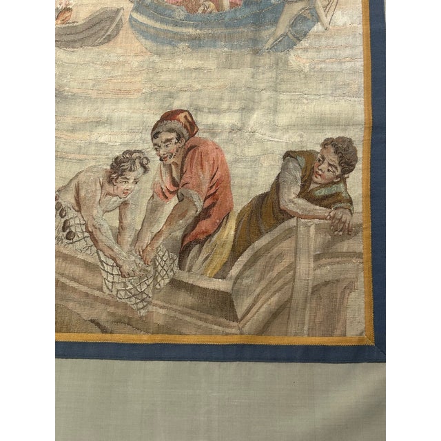Early 19th Century Antique European Maritime Tapestry Wall Hanging, 18th–19th Century For Sale - Image 5 of 9
