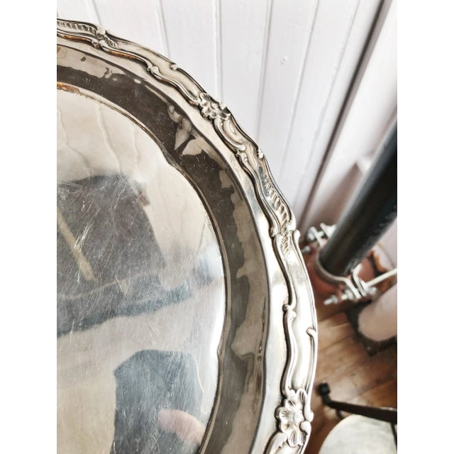 Gorham Antique 1897 Silver Plated Tray From the Waldorf-Astoria Hotel Nyc For Sale - Image 4 of 8