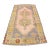 Vintage Pastel Pale Pink Rug For Sale