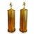 Gilded Wood Lamps a Pair For Sale