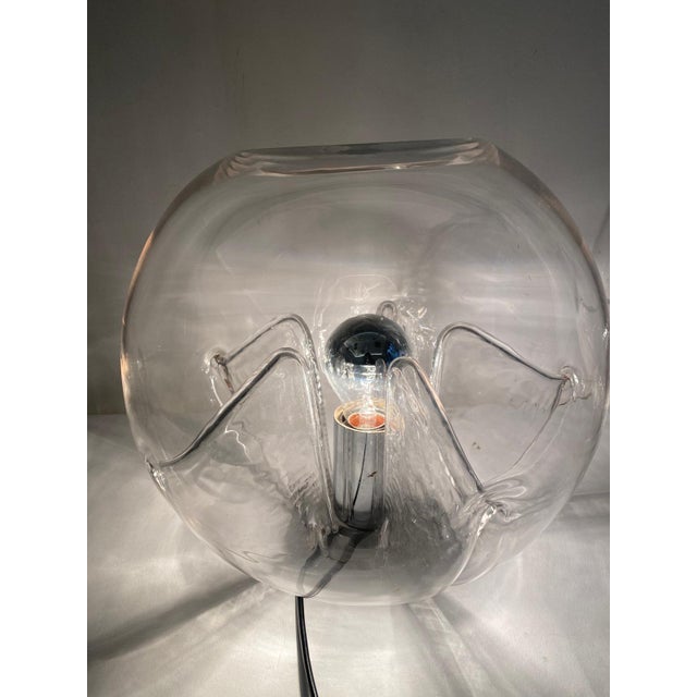 Clear Glass Membrane Lamps attributed to Toni Zuccheri for Veart, Murano, 1960s, Set of 2, in Flawless conditions....
