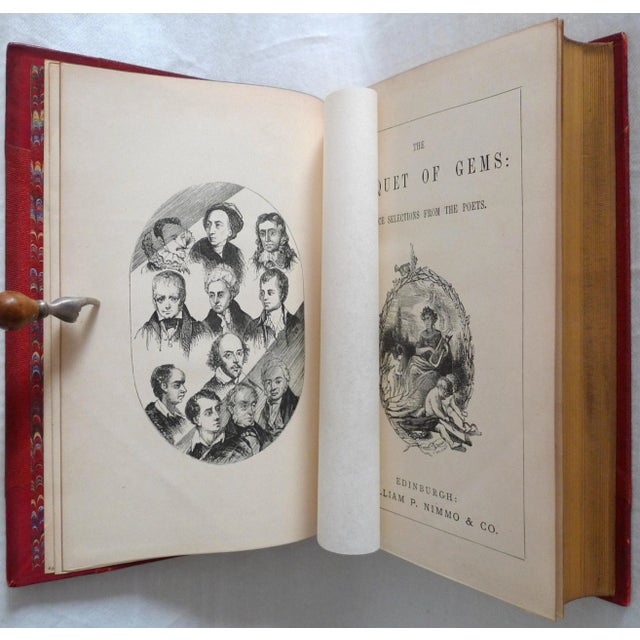 Late 19th Century Late 19th Century Illustrated Book,The Casquet of Gems: Choice Selections From the Poets For Sale - Image 5 of 13