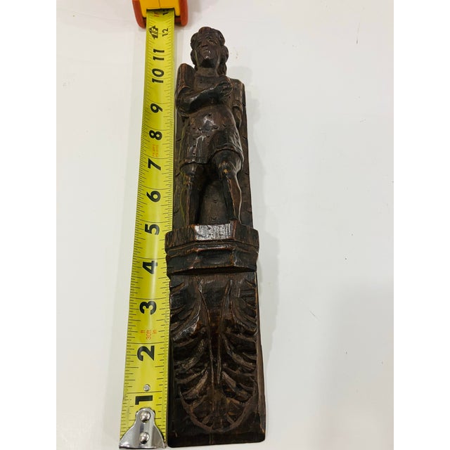 Late 19th Century Set of Four Figurative Oak Carvings For Sale - Image 10 of 11