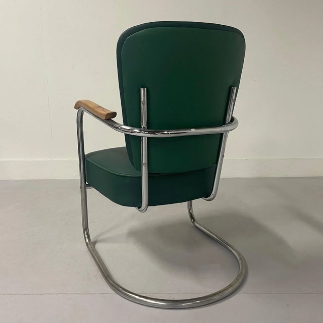 1940s 2154 Armchair by Paul Schuitema for Fana Metaal, 1930s For Sale - Image 5 of 12