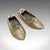 Pair of Small Vintage Slipper Ashtrays, Indian Brass Cigarette Rest, Mid Century For Sale - Image 6 of 9