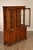 Traditional Ethan Allen Traditional Oak Lighted China Cabinet For Sale - Image 3 of 18