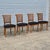 c.1940s Directoire Neoclassical French Regency Fruitwood Cane Back Dining Chairs, Set of 4 For Sale - Image 17 of 17