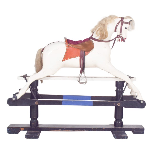 English Toy Horse in Painted Wood, 1920s For Sale