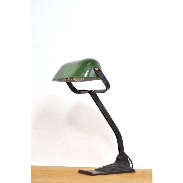 Art Deco Banker's Lamp from Erpe, 1930s For Sale - Image 3 of 13