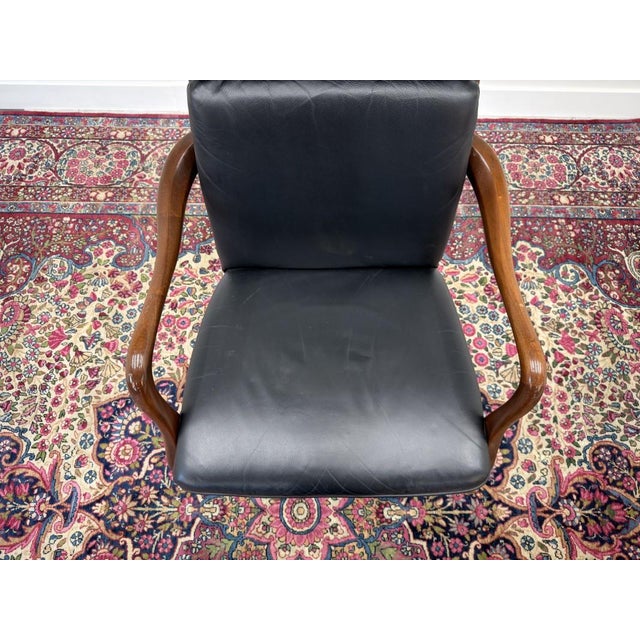 English Chesterfield Office Chairs, Set of 2 For Sale - Image 9 of 12