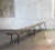 Folk Art Bench • Rustic Wood and Iron For Sale - Image 12 of 12