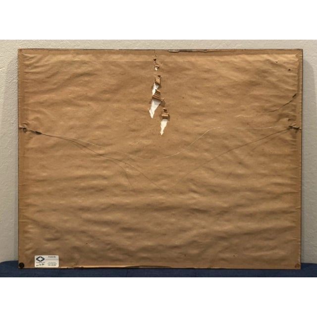 Paper Guillaume Azoulay (1949-) Matted & Framed Original Etching "Encounter" For Sale - Image 7 of 7