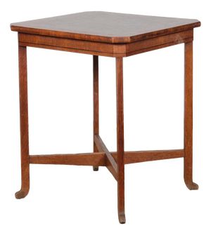 Early 20th Century Square Marquetry Games Table