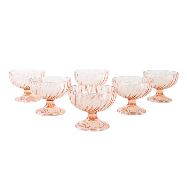 Beige Vintage Italian Dessert Bowls, 1970s, Set of 6 For Sale - Image 8 of 8