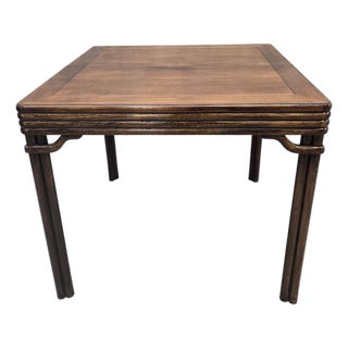 Vintage Chinoiserie Faux Bamboo Table by Baker Furniture For Sale