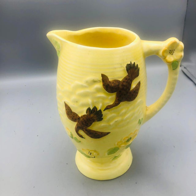 1950s Vintage Delcroft Pottery Pitcher For Sale - Image 5 of 7