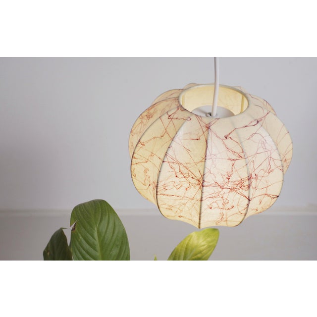 Mid-Century Modern Italian Coccoon Small Lampshade with Pink Veined Resin, 1970s For Sale - Image 14 of 14