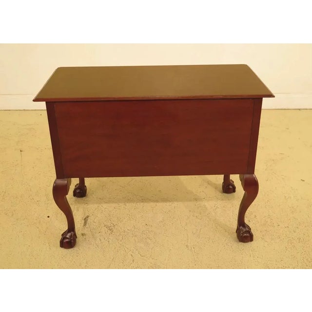 Chippendale Kindel Winterthur Collection Clawfoot Mahogany Philadelphia Lowboy For Sale - Image 9 of 10