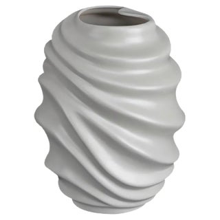 Shar Pei Vase in Grey Ceramic from VGnewtrend For Sale