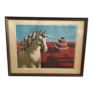 Original Vintage Gerhard Wind Serigraph 1980