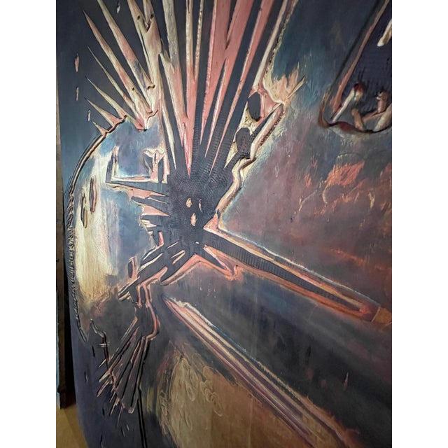 Pair of Large Early 1900's Wooden Advertisement Poster Printing Blocks for "Fearless Greggs" For Sale In Atlanta - Image 6 of 13