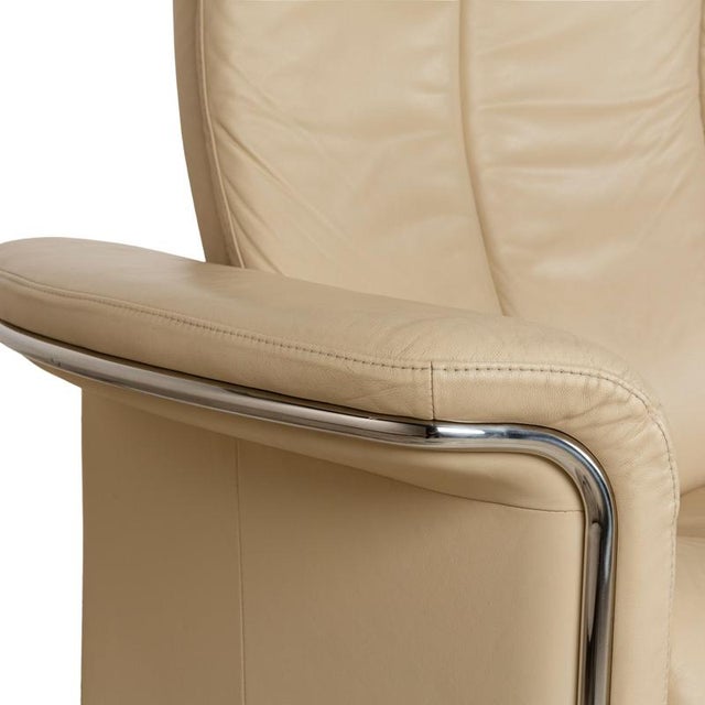 Soul 3-Seater Sofa in Cream Leather from Stressless For Sale - Image 6 of 14