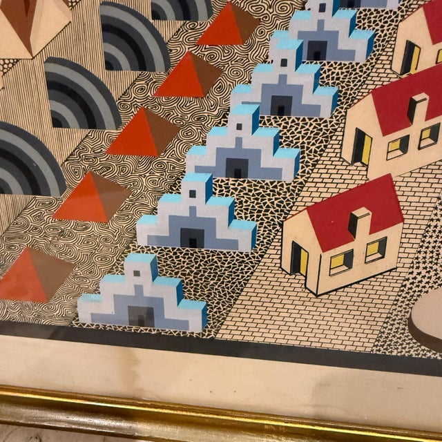 1970s Pedro Friedeberg Kabalah Abstract Op Art Lithograph For Sale - Image 12 of 12