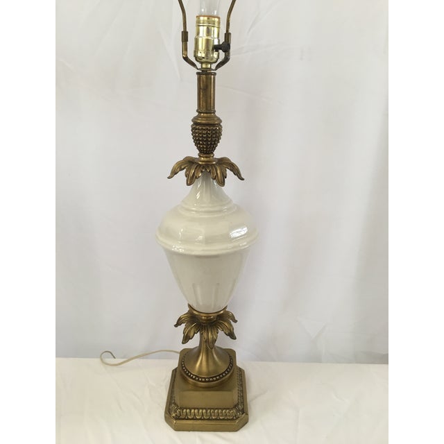 Hollywood Regency Lenox Porcelain & Stiffel Brass Lamp Chairish