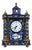 20th Century Pagoda Mechanical Table Clock with Cloisonné Enamels and Gilded Metal For Sale