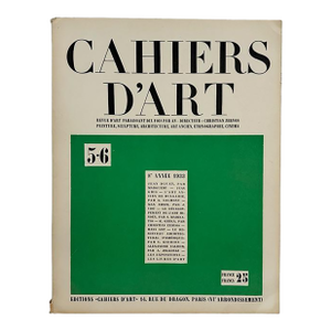 Cahiers d'Art – Issues No. 5-6 (8th Year, 1933)/Max Ernst/Juan Gris/Hans Arp/Calder