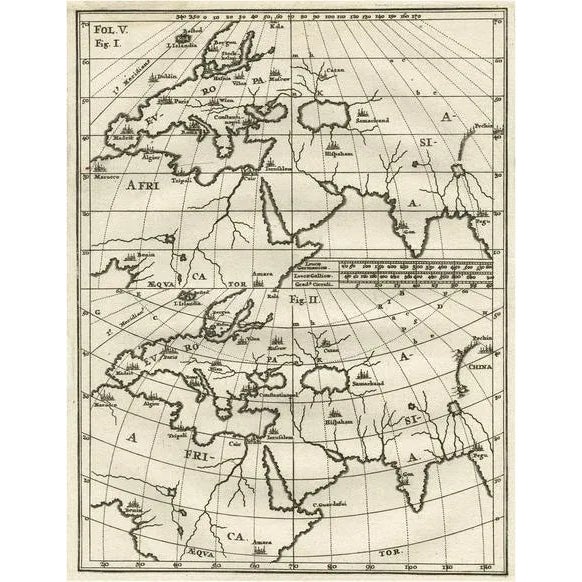 Antique Map of Europe and Asia and Africa by Scherer, 1703 For Sale - Image 5 of 5
