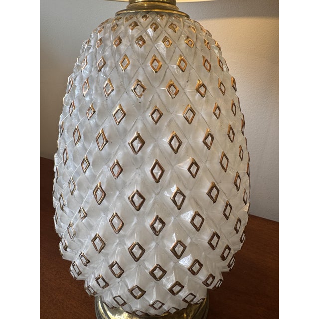 Pineapple Murano Glass Table Lamp, 1950s For Sale - Image 6 of 7