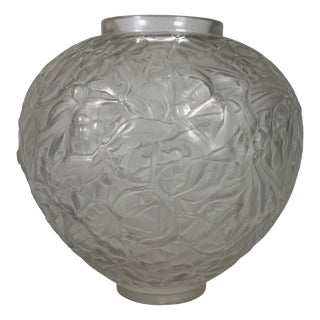 Art Nouveau Vase in Glass by René Lalique for Lalique, 1920 For Sale
