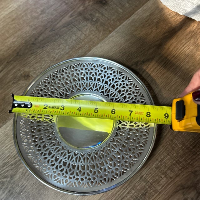 Mid 19th Century Mid 19th Century Meridan Britannia Reticulated Dish 187 For Sale - Image 5 of 8