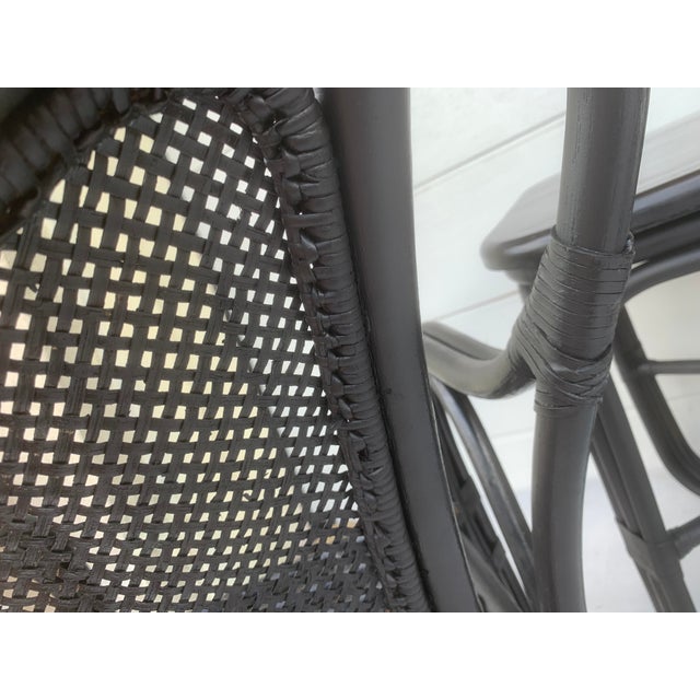 Rattan and Bamboo Table and Chairs Furniture Set, 1980s, Set of 4 For Sale - Image 17 of 18