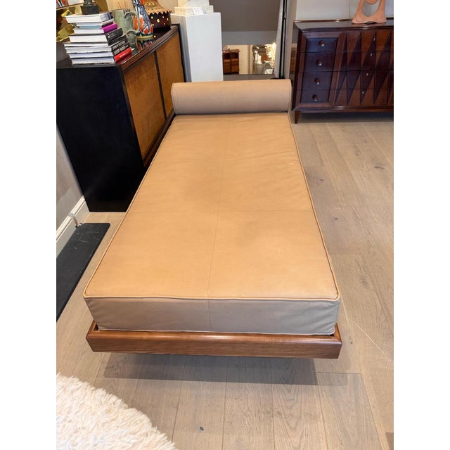 Large Architectural Bench with a Back Rest in Navy Blue Boucle, 2025 For Sale - Image 14 of 18