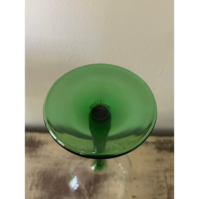 Classic French wine glasses, likely produced in the 1970s or 80s. Based on the "FRANCE" stamp on the base and their...