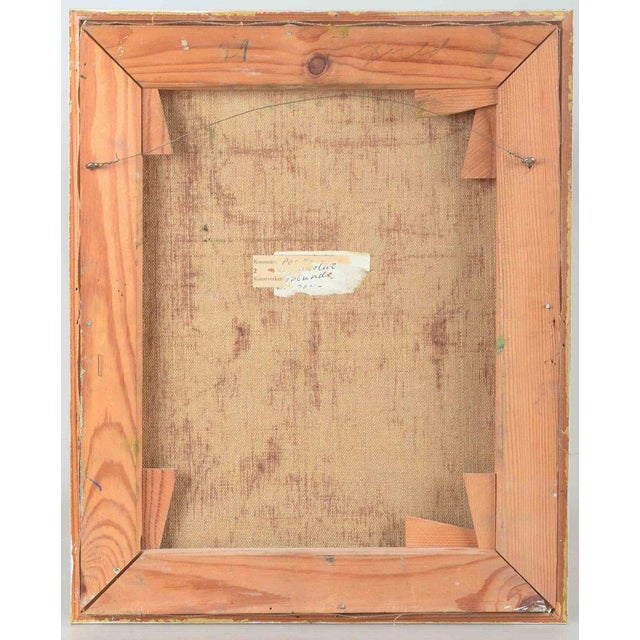 Swedish Artist, Expressive Female Portrait, Oil on Canvas, Mid-20th Century For Sale - Image 5 of 6