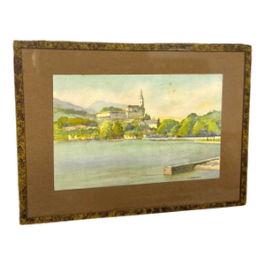 Framed European Landscape Print by F Portier