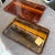1970s Set of Two Mid-Century Modern Faux Tortoiseshell Lucite Trays by Guzzini For Sale - Image 9 of 13
