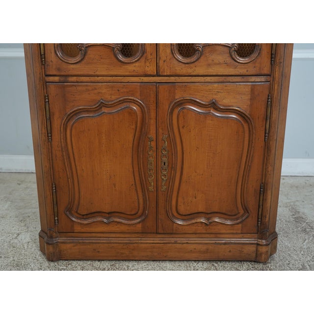 Don Rousseau Attributed Country French Walnut Corner Cabinet For Sale - Image 12 of 15