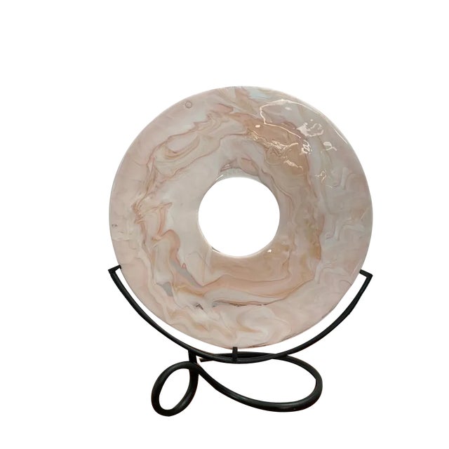 Sculpture with Wrought Iron Filiform Base from La Murrina For Sale