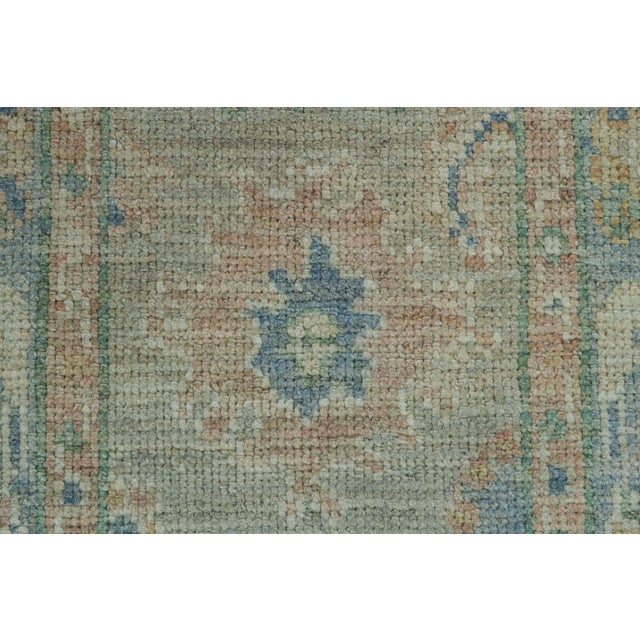 Textile Turkish Oushak Rug 1'11" x 3'3" #17540 For Sale - Image 7 of 8