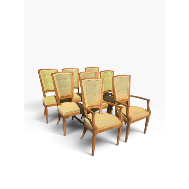 1960s Vintage 1960s Baker Furniture Milling Road Dining Chairs — Set of 8 For Sale - Image 5 of 13