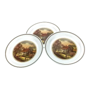 Vintage Corelle Dinner Plates - Set of 3