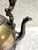 Metal Antique 1880’s Silver-Plated Brass Gooseneck Tea Pot For Sale - Image 7 of 11