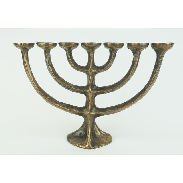 Mid-Century Modern Brutalist Bronze Candleholder, 1960s For Sale - Image 11 of 11