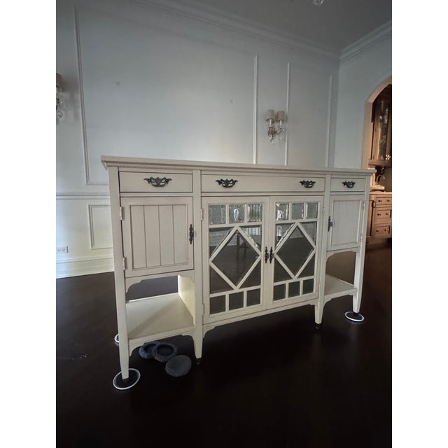 Wood Sideboard by Hickory Chair, Attributed For Sale - Image 7 of 11