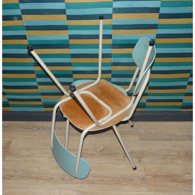Industrial Pastel Blue Chairs, Netherlands, 1960s, Set of 2 For Sale - Image 6 of 11