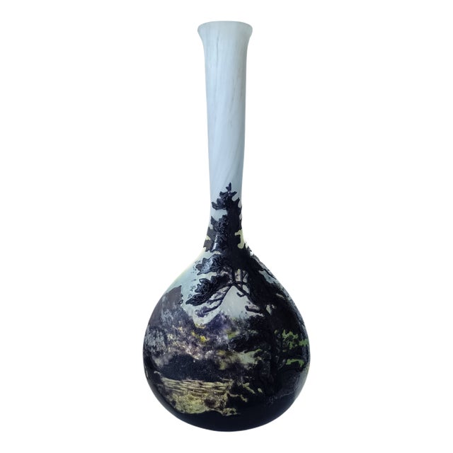 Large Soliflore Vase from Emile Gallé, 1890s For Sale